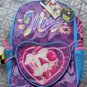 Disney Minnie Mouse Purple and Pink Backpack